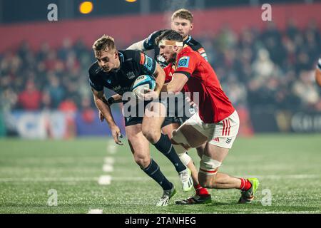 1. Dezember 2023, Musgrave Park, Cork, Irland: United Rugby Championship: Munster 40 - Glasgow Warriors 29 Stockfoto