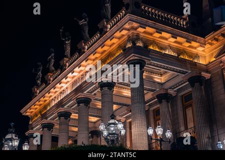 Das Teatro Juarez ist ein historisches Theater aus dem 19. Jahrhundert in der mexikanischen Stadt Guanajuato. Stockfoto