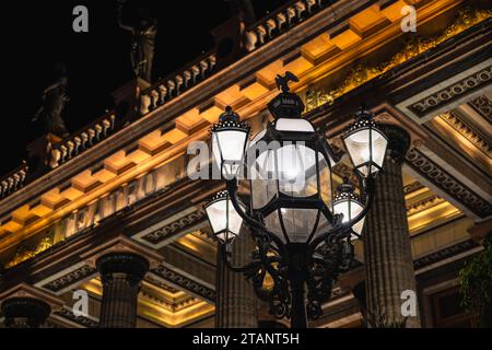 Das Teatro Juarez ist ein historisches Theater aus dem 19. Jahrhundert in der mexikanischen Stadt Guanajuato. Stockfoto