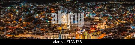 Guanajuato ist eine Gemeinde in Zentralmexiko und Hauptstadt des gleichnamigen Bundesstaates. Sie gehört zur Makroregion des Bajio. Stockfoto