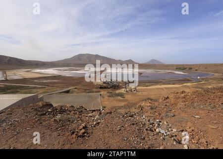 Die Salinas Pedra de Luma auf der Insel Sal, Kap Verde, Afrika Stockfoto