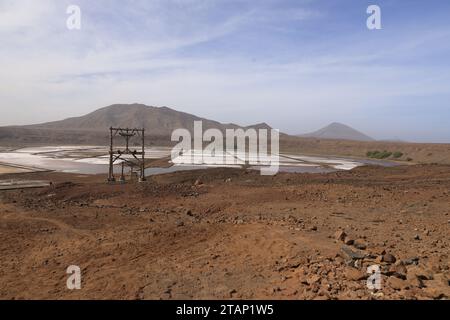 Die Salinas Pedra de Luma auf der Insel Sal, Kap Verde, Afrika Stockfoto