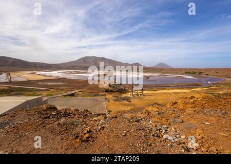 Die Salinas Pedra de Luma auf der Insel Sal, Kap Verde, Afrika Stockfoto