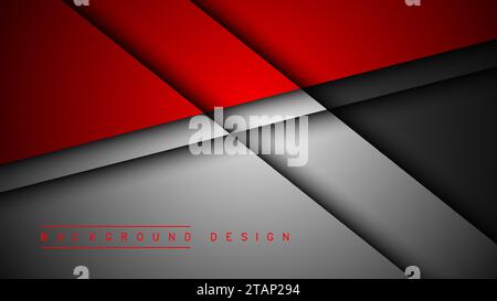 Überlappende Ebenen im Raum für Hintergrunddesign Stock Vektor