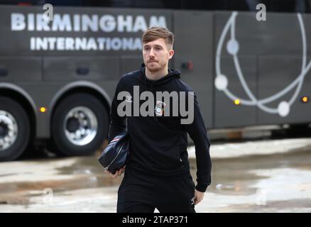 Josh Eccles aus Coventry City kommt vor dem Spiel der Sky Bet Championship in Portman Road, Ipswich. Bilddatum: Samstag, 2. Dezember 2023. Stockfoto