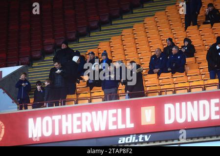 TIR Park, Motherwell, Großbritannien. Dezember 2023. Scottish Premiership Football, Motherwell versus Dundee; Credit: Action Plus Sports/Alamy Live News Stockfoto