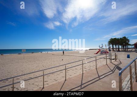Blick auf das Dorf Altea, Valencia, Spanien Stockfoto