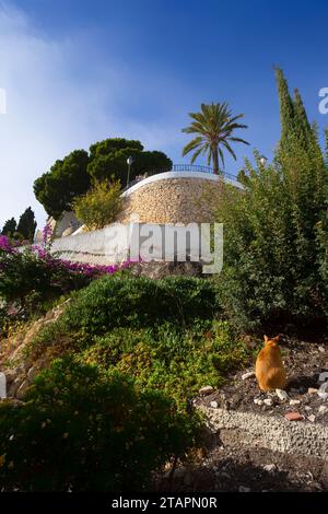Blick auf das Dorf Altea, Valencia, Spanien Stockfoto
