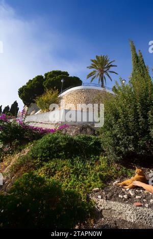 Blick auf das Dorf Altea, Valencia, Spanien Stockfoto