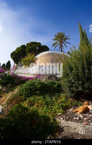 Blick auf das Dorf Altea, Valencia, Spanien Stockfoto