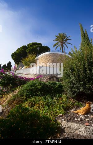 Blick auf das Dorf Altea, Valencia, Spanien Stockfoto