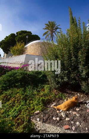 Blick auf das Dorf Altea, Valencia, Spanien Stockfoto