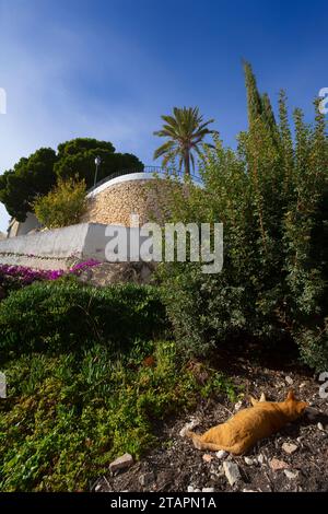 Blick auf das Dorf Altea, Valencia, Spanien Stockfoto