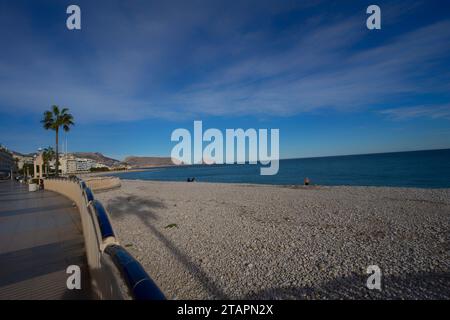 Blick auf das Dorf Altea, Valencia, Spanien Stockfoto