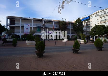 Blick auf das Dorf Altea, Valencia, Spanien Stockfoto