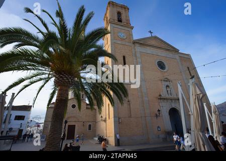 Blick auf das Dorf Altea, Valencia, Spanien Stockfoto