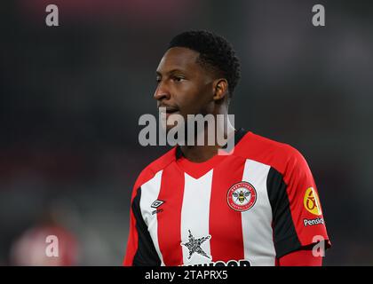 Dezember 2023; Gtech Community Stadium, Brentford, London, England; Premier League Football, Brentford gegen Luton Town; Shandon Baptiste of Brentford Stockfoto