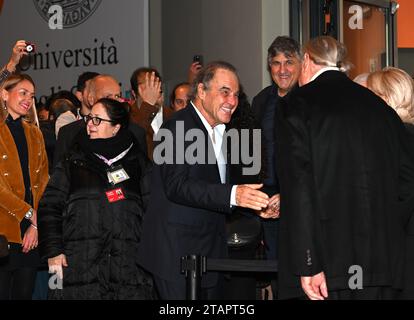 Turin, . Dezember 2023. Turin, Italien Turin Film Festival 2023 Fotoruf Oliver Stone Regisseur Fotoruf Präsentation docufilm NUCLEAR NOW im Foto:Oliver Stone Regisseur Credit: Independent Photo Agency/Alamy Live News Stockfoto