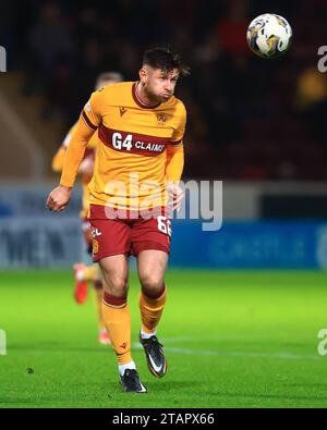 TIR Park, Motherwell, Großbritannien. Dezember 2023. Scottish Premiership Football, Motherwell gegen Dundee; Calum Butcher of Motherwell Credit: Action Plus Sports/Alamy Live News Stockfoto