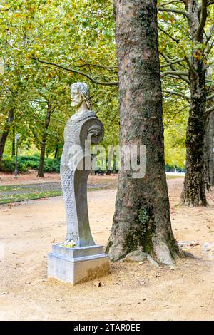 Terminusskulptur von Hermes von Laurent Delvaux, Parc de Bruxelles, Brüssel, Belgien Stockfoto