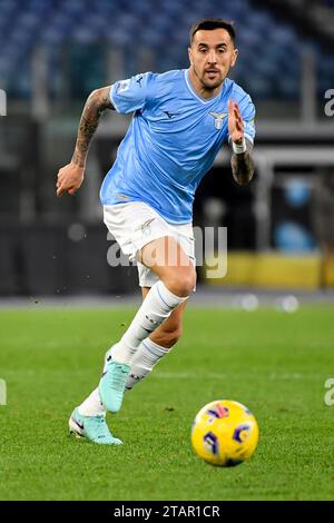 Rom, Italien. Dezember 2023. Matias Vecino von der SS Lazio in Aktion während des Fußballspiels der Serie A zwischen der SS Lazio und Cagliari Calcio im Olimpico-Stadion in Rom (Italien) am 2. Dezember 2023. Quelle: Insidefoto di andrea staccioli/Alamy Live News Stockfoto