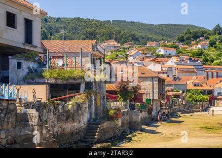 Wunderschöne Altstadt Combarro, Spanien Stockfoto