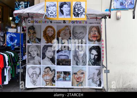 Porträts, Straßenkünstler, Covent Garden Market, The Market, West End, London, London, Region London, England, Vereinigtes Königreich Stockfoto