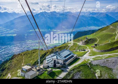 Bahnhof Seegrube, Nordkettenbahn nach Hafelekar, Innsbruck, Tirol, Österreich Stockfoto