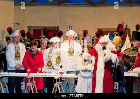 Dresdner Striezel Markt Stockfoto