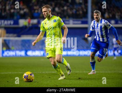 Sondre Tronstad #6 der Blackburn Rovers während des Sky Bet Championship Matches Sheffield Wednesday gegen Blackburn Rovers in Hillsborough, Sheffield, Großbritannien, 2. Dezember 2023 (Foto: Craig Cresswell/News Images) in, am 12.2.2023. (Foto: Craig Cresswell/News Images/SIPA USA) Credit: SIPA USA/Alamy Live News Stockfoto