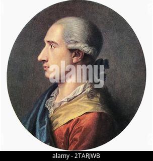 JOHANN WOLFGANG von GOETHE (1749-1832) deutscher Philosoph und Polymath Stockfoto