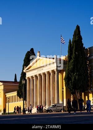 Zappeion Halle in Abendrot Sonnenuntergang, Athen, Griechenland Stockfoto