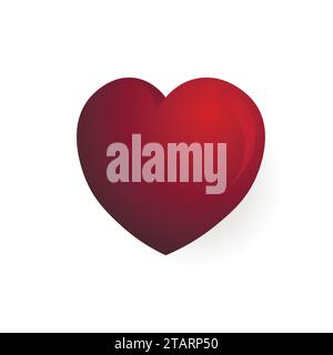 Buntes, handgezeichnetes Herz mit Farbverlauf. Designelemente für Valentinstag, Hochzeit, Geburtstag. Liebe Vektor-Illustration für Poster, Karte, Postkarte Stock Vektor