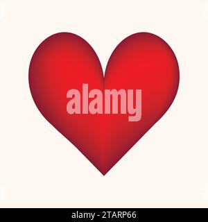 Buntes, handgezeichnetes Herz mit Farbverlauf. Designelemente für Valentinstag, Hochzeit, Geburtstag. Liebe Vektor-Illustration für Poster, Karte, Postkarte Stock Vektor