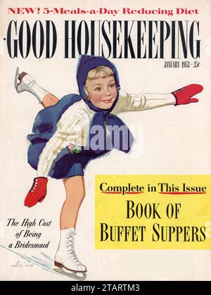 Vintage 'Good Housekeeping' Magazine, Ausgabe Januar 1953, USA Stockfoto