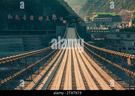 Szene des Tals im Chishuihe-Tal Guizhou Stockfoto