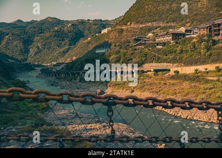 Szene des Tals im Chishuihe-Tal Guizhou Stockfoto