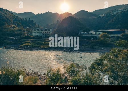 Szene des Tals im Chishuihe-Tal Guizhou Stockfoto