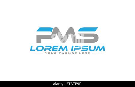 PMS-Letter-Logodesign. Stock Vektor