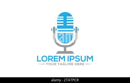 Musik-Logo-Design Kreatives und modernes Logo-Design Stock Vektor