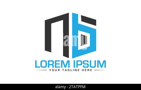 NB Letter Logo Design. Kreatives und professionelles Logo-Design. Stock Vektor