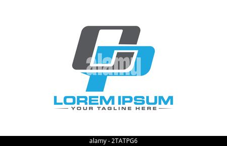 OP-Logo-Design. Einzigartiges und modernes Logo-Design. Stock Vektor