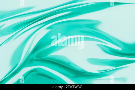 Abstraktes Seidengewebe-Designelement, Seidenhintergrund, 3D-Rendering. 3D-Abbildung. Stockfoto