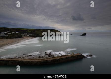 PORTREATH FISCHERHAFEN CORNWALL PENWITH NORDATLANTIKKÜSTE Stockfoto