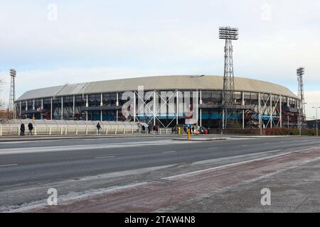 Rotterdam, Niederlande. Dezember 2023. ROTTERDAM, NIEDERLANDE - 3. DEZEMBER: Stadion de Kuip von Feyenoord während des niederländischen Eredivisie-Spiels zwischen Feyenoord und PSV im Stadion Feijenoord am 3. Dezember 2023 in Rotterdam, Niederlande (Foto: Hans van der Valk/Orange Pictures) Credit: Orange Pics BV/Alamy Live News Stockfoto