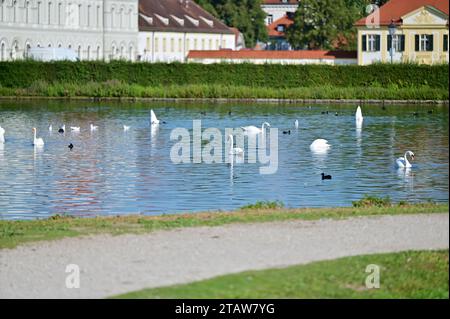 Schloss Nymphenburg in der bayerischen Hauptstadt München war ab 171 die Sommerresidenz der Kurfürsten und Könige von Bayern aus dem Haus Wittelsbach Stockfoto