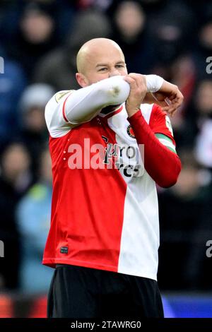 ROTTERDAM - Gernot Trauner of Feyenoord nach dem niederländischen Eredivisie-Spiel zwischen Feyenoord und PSV am 3. Dezember 2023 im Feyenoord Stadium de Kuip in Rotterdam, Niederlande. ANP OLAF KRAAK Stockfoto
