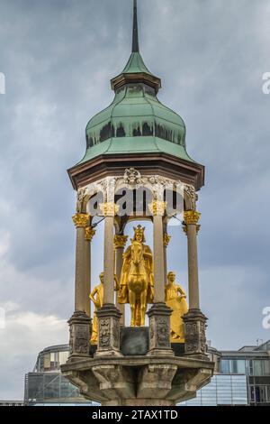 Magdeburger Reiter, Alter Markt, Magdeburg, Sachsen-Anhalt, Deutschland Stockfoto