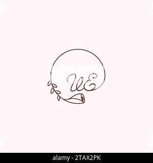 VE erste Logobuchstaben in hochwertigem, professionellem Design, das auf allen Druckmedien gut gedruckt werden kann Stock Vektor