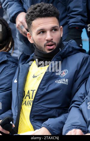 Le Havre, Frankreich. Dezember 2023. Goncalo Ramos von PSG während des Fußballspiels der französischen Meisterschaft Ligue 1 zwischen Le Havre AC und Paris Saint-Germain am 3. Dezember 2023 im Oceane-Stadion in Le Havre, Frankreich - Foto Jean Catuffe/DPPI Credit: DPPI Media/Alamy Live News Stockfoto